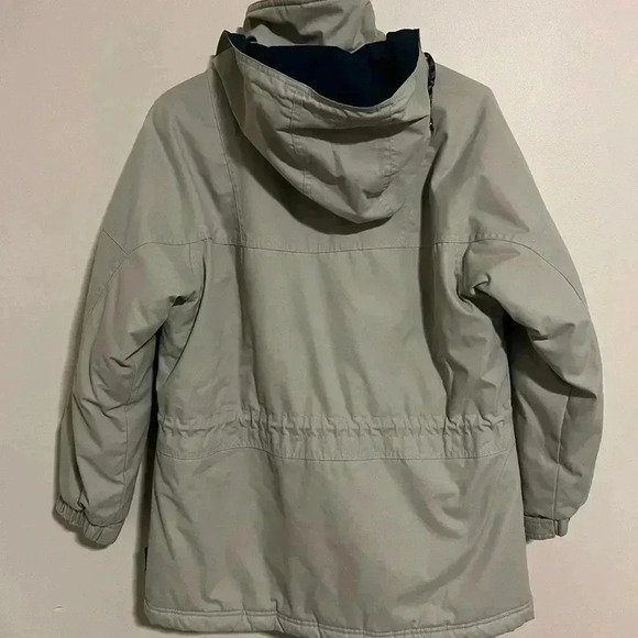 Vintage Pacific Trail Khaki Flannel Lined Jacket with hood size petite size S - Picture 7 of 7